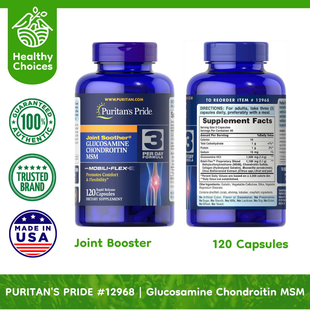 Double Strength Glucosamine, Chondroitin & MSM Joint Soother®